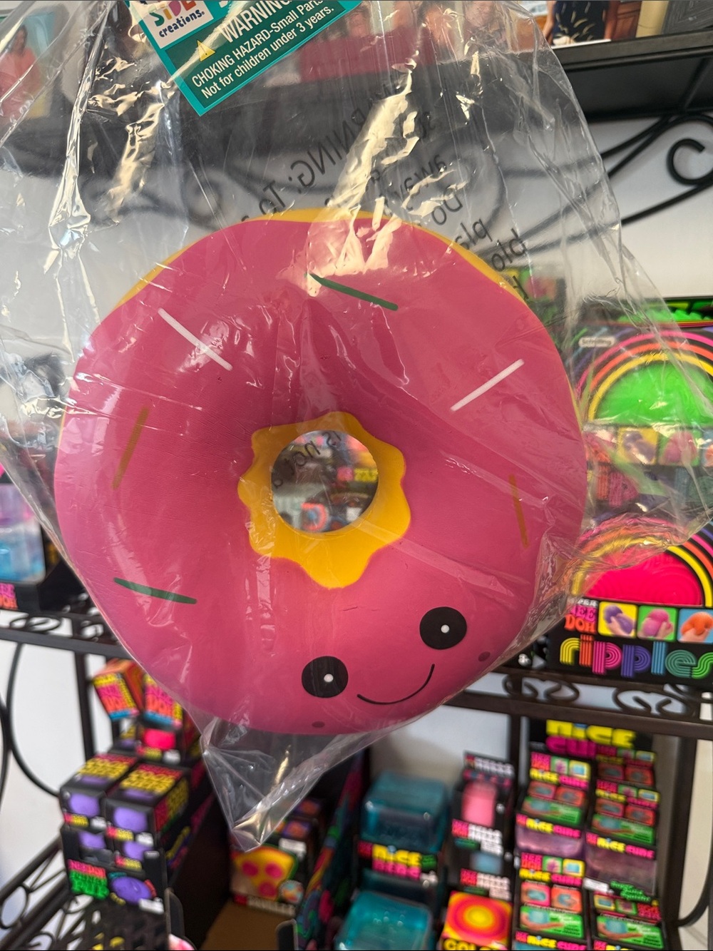 Huge Slow Rise Pink Donut Squishy